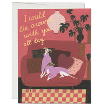  Lounging Dogs Card - Red Cap Cards