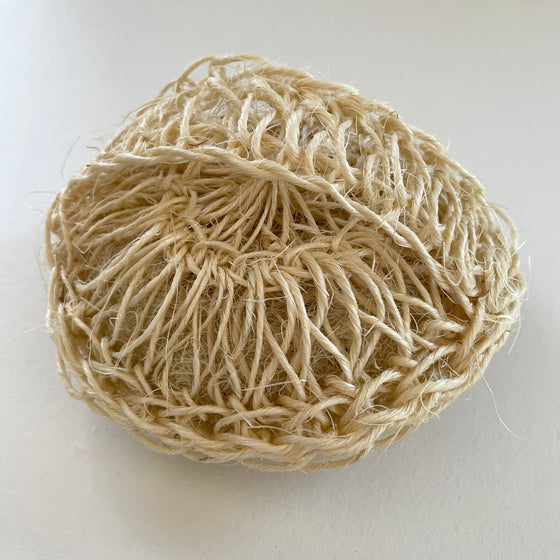 Round sisal scrubber