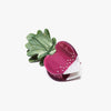 French Radish Rhinestone and Acetate Small Hair Claw Clip