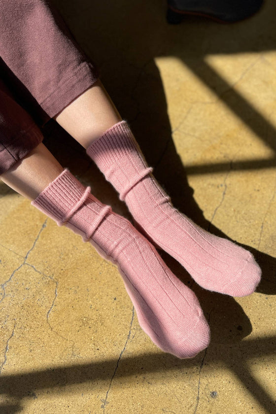 Classic Cashmere Socks: Fawn