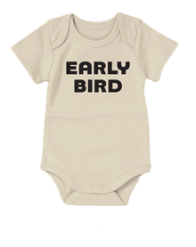  Organic Cotton Baby Onesie - Early Bird