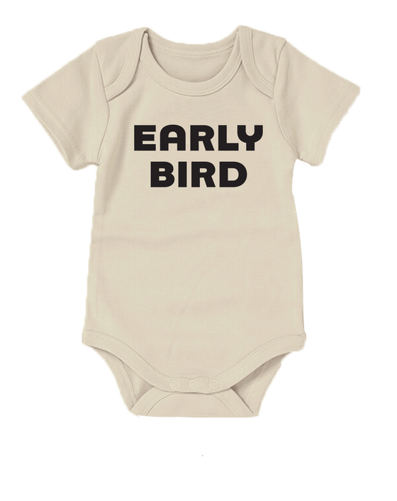 Organic Cotton Baby Onesie - Early Bird