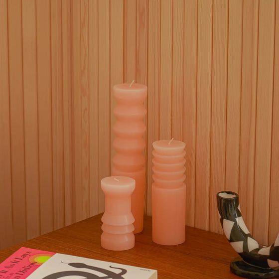 Totem Candle, Blush - Areaware