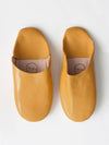 Moroccan Babouche Basic Slippers - Ochre