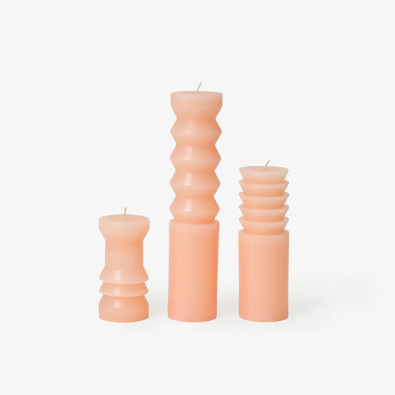 Totem Candle, Blush - Areaware