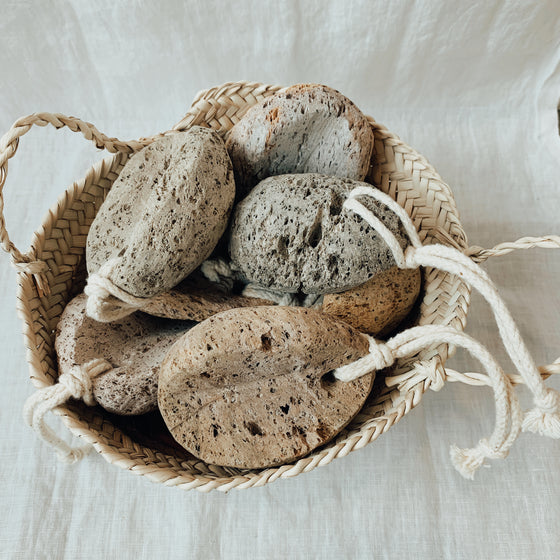 Natural Pumice Stone with Cord